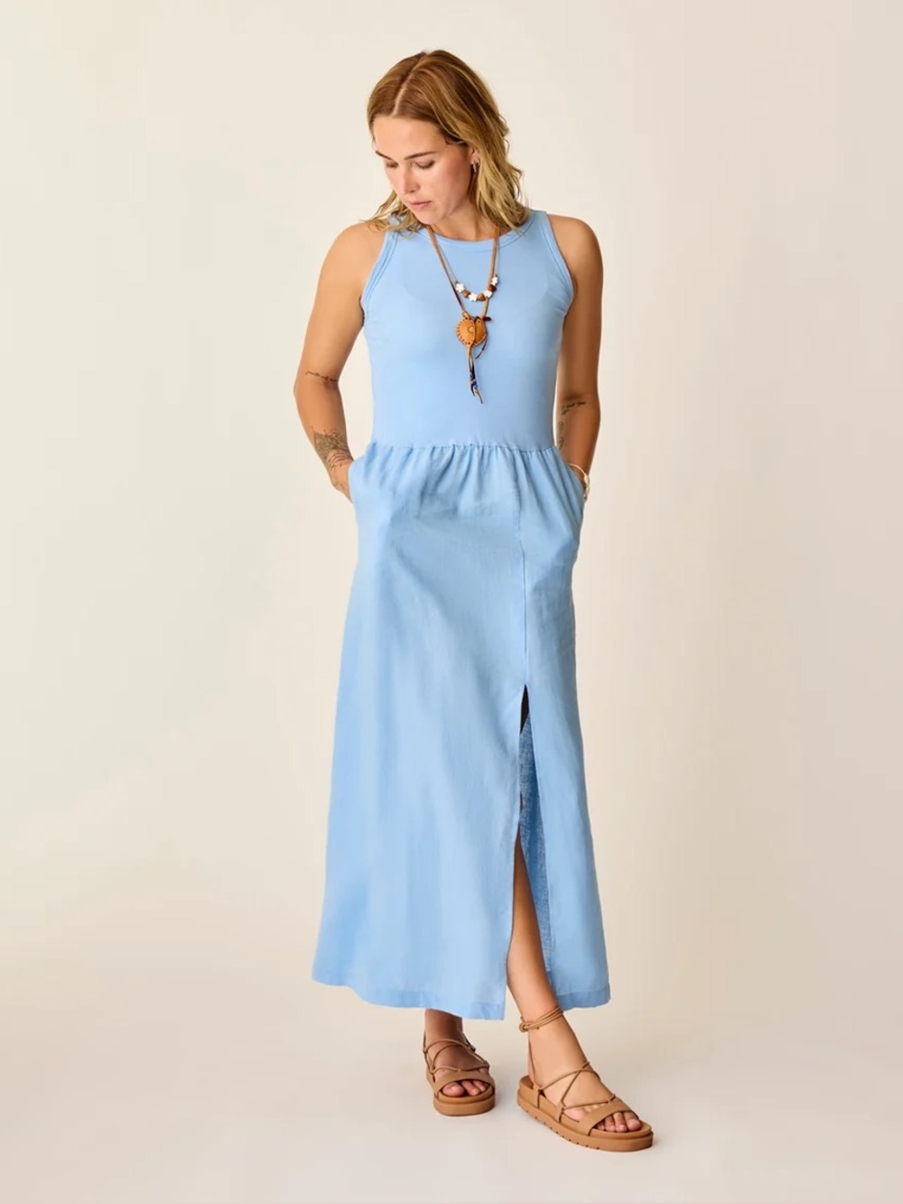 Carve Designs LARK LINEN DRESS